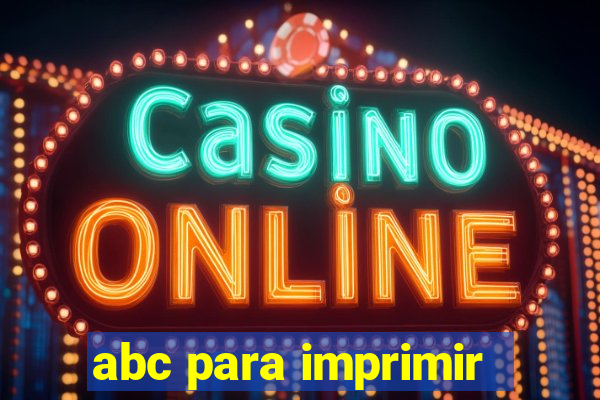 abc para imprimir